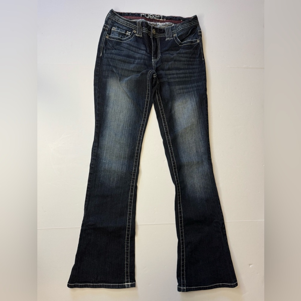 Rue21 Mid-rise Bootcut Dark Wash Jeans- Size 5/6 - Picture 2 of 8